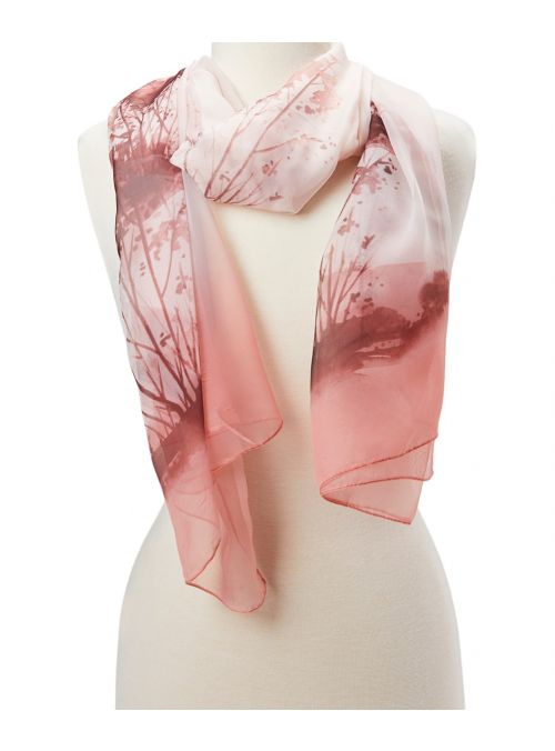 Women Pink Abstract Viscose Soft Scarves Beautiful Shawl Wrap Scarf