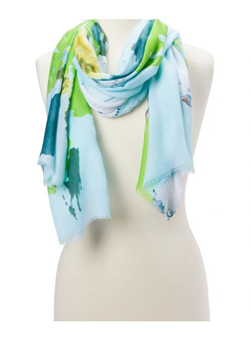 Women Abstract Stole Shawl Viscose Head Wrap Long Scarf