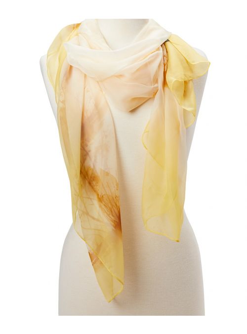 Women Viscose Soft Scarves Abstract Summer Shawl Yellow Hijab Stole Scarf