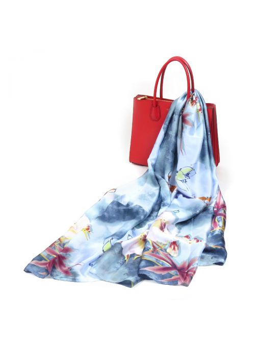 Women Fashion Silk Shawl & Wrap Summer Spring Scarves for Women & Girls