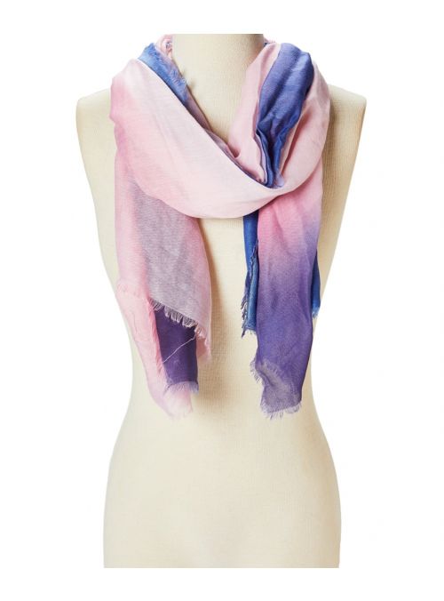 Women Purple Viscose Ombre Scarves Lightweight Long Neck Shawl Wrap for girls Scarf