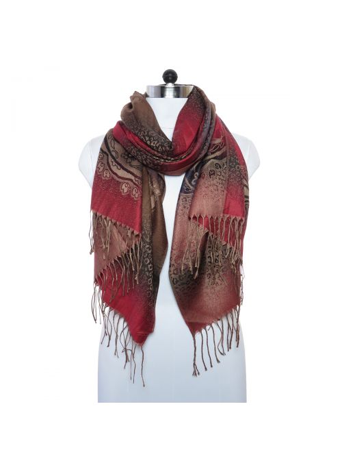 Lightweight Women's Purple Color Acrylic and Viscose Pashmina Scarf for Women Winter Fashion Online