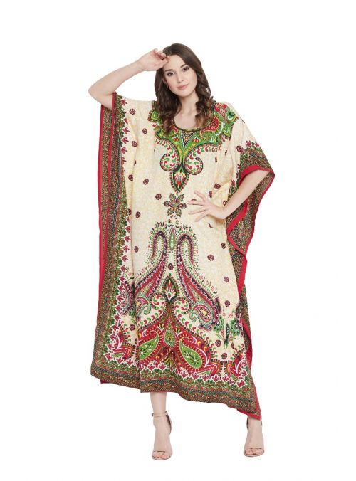 Women Plus Size Boho Tunic Top Party Wear Long Maxi Kaftan Kimono Dress