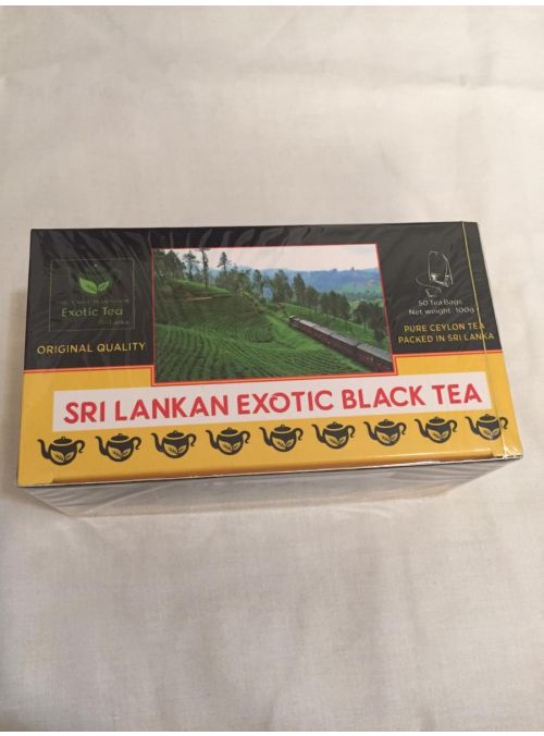 Sri Lankan Exotic Black Tea Pure Ceylon Tea 50 &100 Bags 