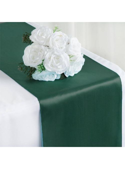 Bayberry Green Satin Table Runner for Wedding Party Decoration Runner