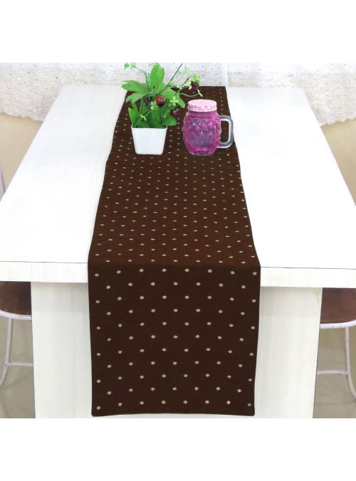 Art Silk Table Runner Polka Dot Table Cloth for Home Decor Dining Table