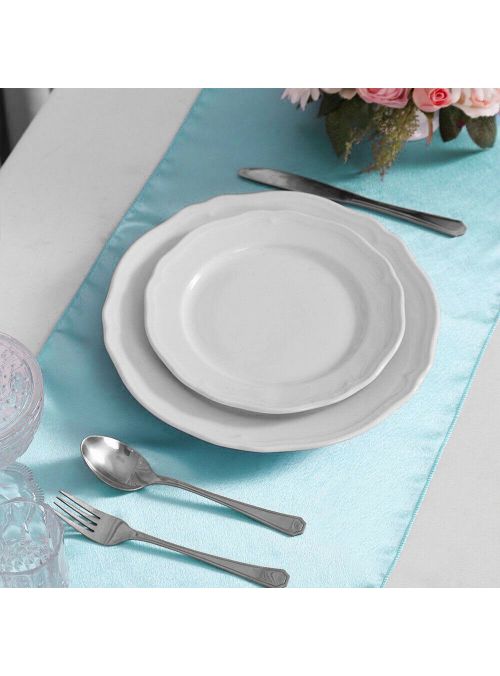 Pastel Blue Satin Home Kitchen Banquet Table Decorations Table Runner 12”x108”