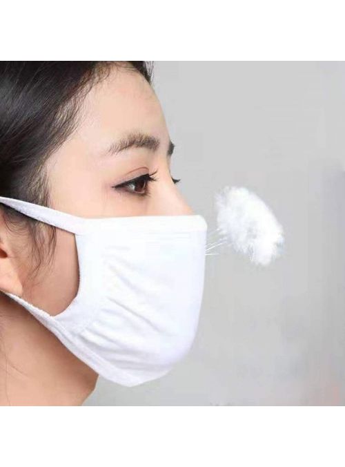 White Men Women Face Clothing Mask Washable Durable Reusable Breathable Face Cover