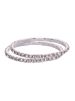 Sparkling Single Layer Silver Plated Crystal Tennis Bracelet for Women Set of 2 Online