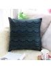 Handmade Floral Green Lace Polydupion Cushion Cover