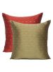 Handmade Art Silk Reversible Polka Cushion Cover for Sofa Decor