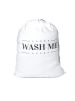 White Oussum Polyester Laundry Bag Drawstring Closure 38" x 29"