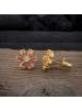 Women Charm Flower Cluster Earring CZ Pear Cut Lady Ear Stud Earrings Jewelry