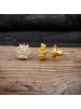 Women White Cubic Zirconia Cluster Earrings Ear Stud Wedding Bridal Jewelry Gift