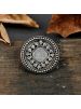 Oussum Oxidised Brass Adjustable Black Finger Ring