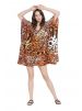 Women Plus Size Boho Polyester Short Kaftan Tunic Dress
