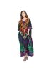 Mulit Colour Polyester Floral Print Long Maxi Kaftan