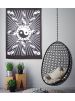 Black Yin-Yang Wall Hanging Poster Home Decor Bohemian Cotton Tapestry