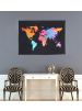 Multicolor World Map Home Decor Cotton Wall Poster Wall Hanging Tapestry